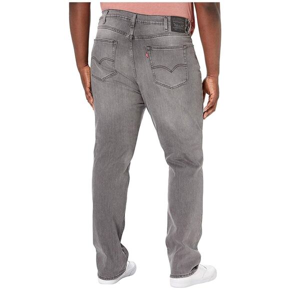 Men's Levi's 505 Gray Wash Jeans Sz 42X30 Regular Fit Straight Leg Zip Fly - Picture 2 of 8